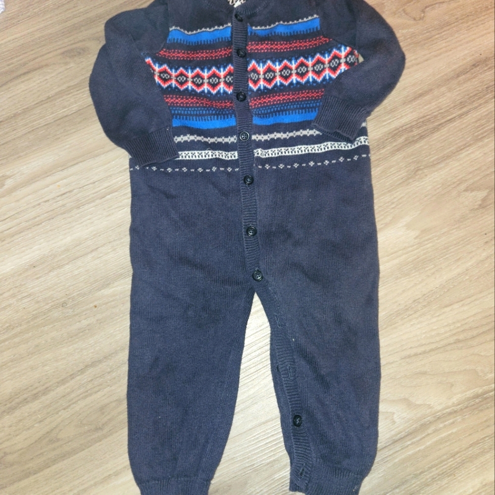 Knitted Sweater Onesie Size 12-18M
